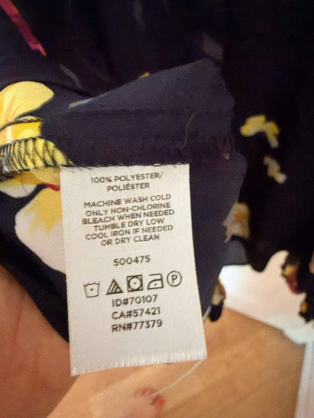 Ann Taylor Floral Button-Down Blouse – Size Large - Picture 3 of 5